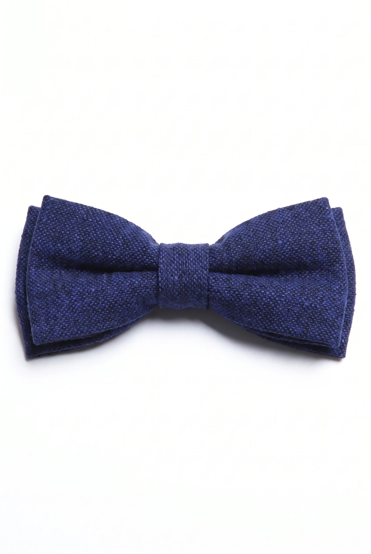 Herenstropdas van marineblauwe tweedwolmix