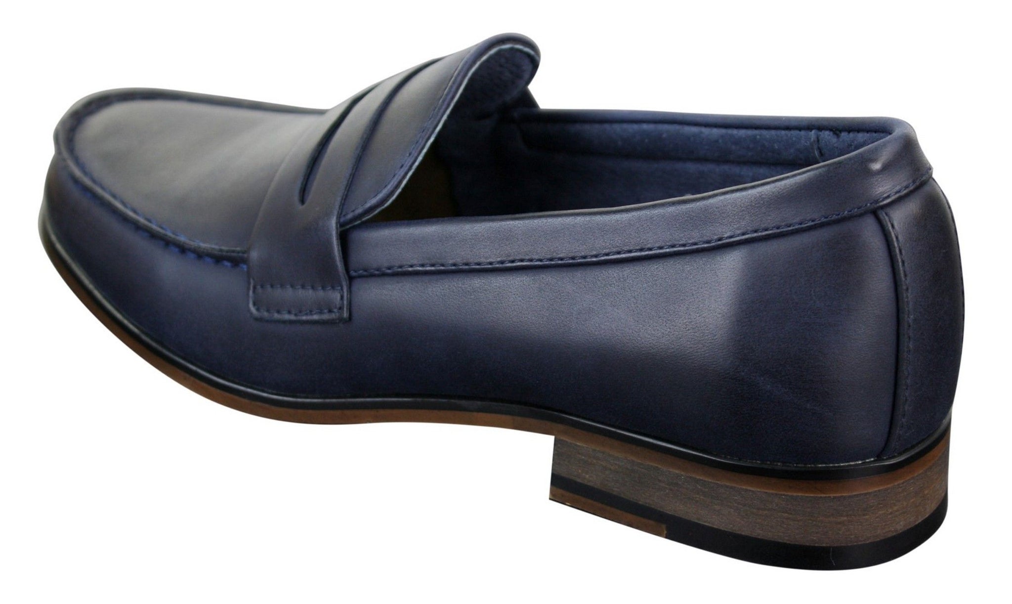 Mens Nubuck Leather Slip On Loafers Moccasins Shoes Vintage Retro Classic