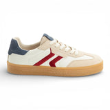 Off White leren sneakers voor heren met rode streep