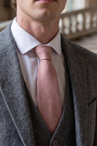 Roze herendas met suède afwerking