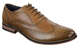 Mens Real Leather Laced Gatsby Brouges Smart Designer Retro Vintage Shoes