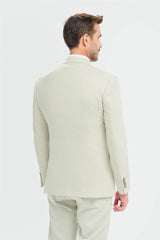 Heren Sage Green Tailored Fit Blazer