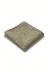 Herenpochet van saliegroene tweedwolmix