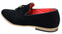 Mens Suede Leather PU Slip On Driving Shoes Loafers Tassel Red Grey Blue Brown Black