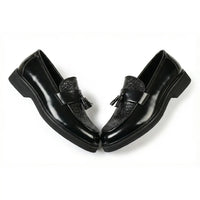 Heren loafers met kwastjes en profielzool
