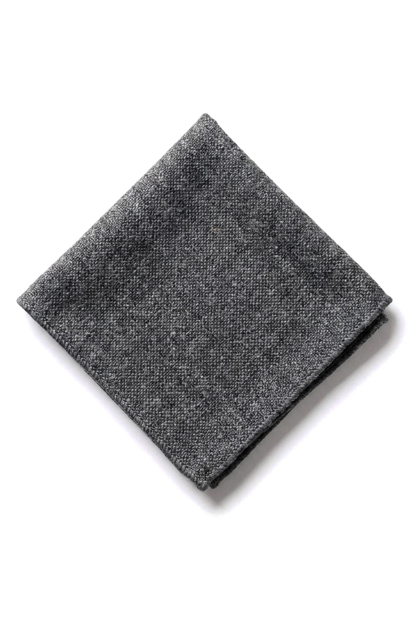 Heren stropdas en zakdoekset - Grijze tweed STZ23, één maat