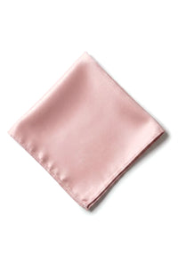 Heren stropdas & zakdoek zakdoek pochet stropdas satijn zijde licht stoffig roze perzik