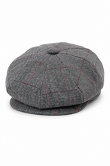 Peaky Blinders pet met tweed ruitjesmotief voor heren
