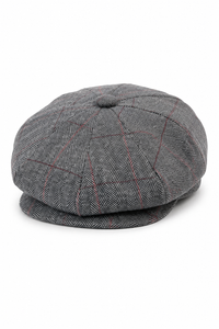 Peaky Blinders pet met tweed ruitjesmotief voor heren