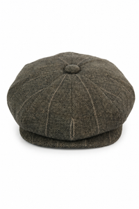 Peaky Blinders pet met tweed ruitjesmotief voor heren