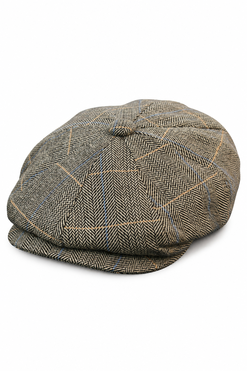 Peaky Blinders pet met tweed ruitjesmotief voor heren