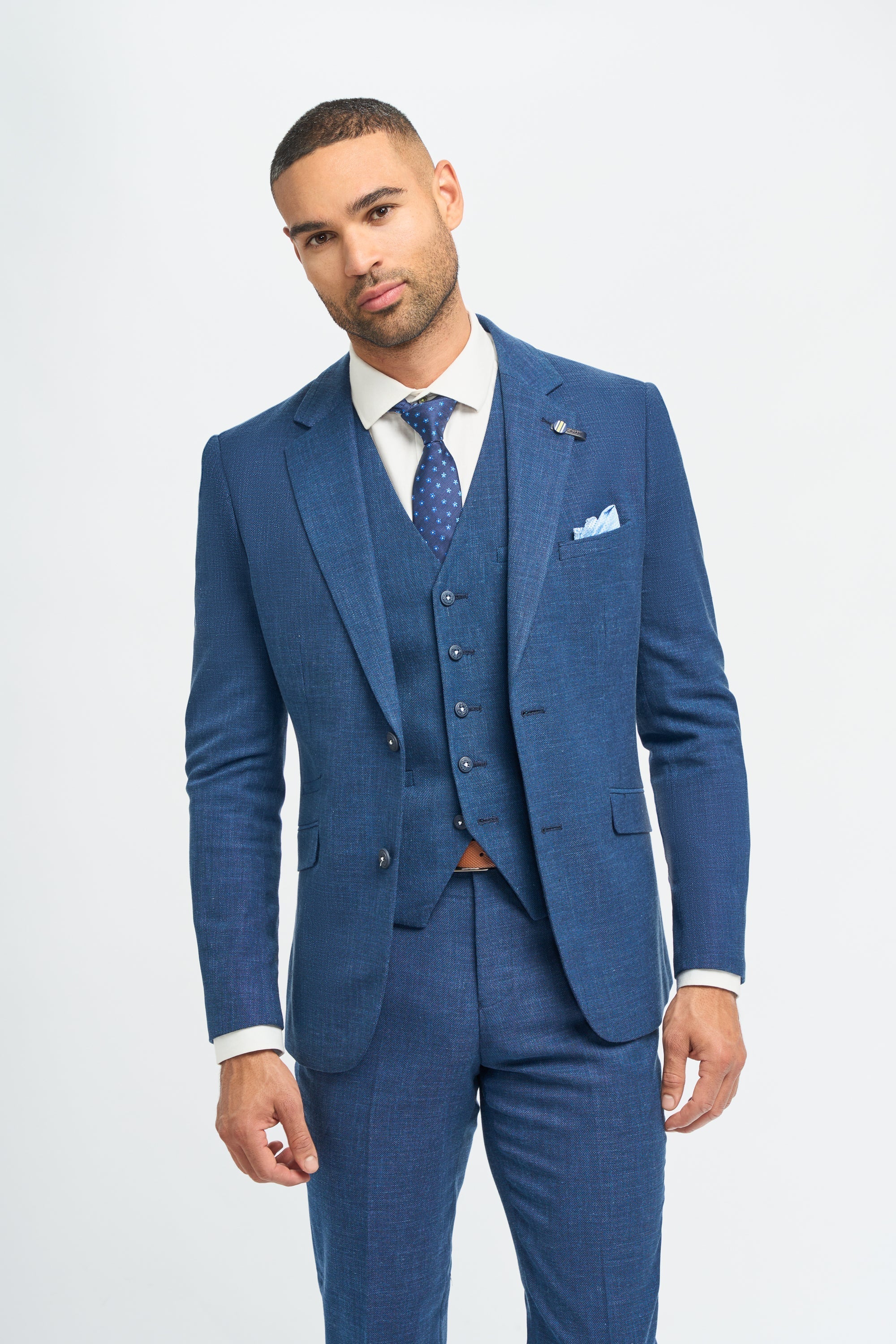 Miami - Herenblauw trouwblazer