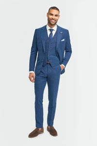 Miami - Herenblauw trouwblazer