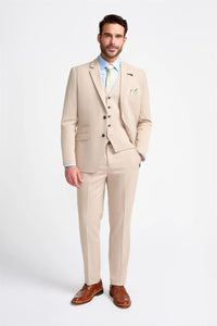 Miami - Beige trouwblazer voor heren