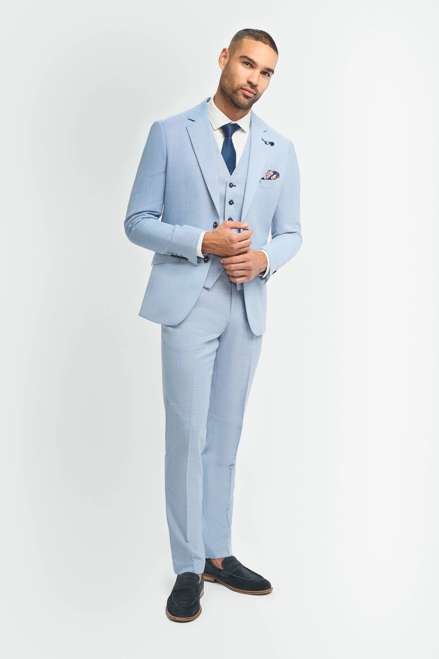Miami - Heren Zomer Lichtblauwe Blazer