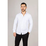 Men's White Double Cuff Oxford Shirt