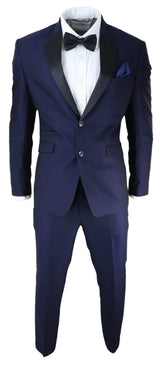 Mens Blue Tuxedo Dinner Suit