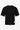 Donkerblauw heren T-shirt met relaxte pasvorm, onafgewerkte randen, katoenmix, ronde hals.