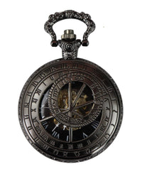 Automatic Mechanical Vintage Pocket Watch Black Color