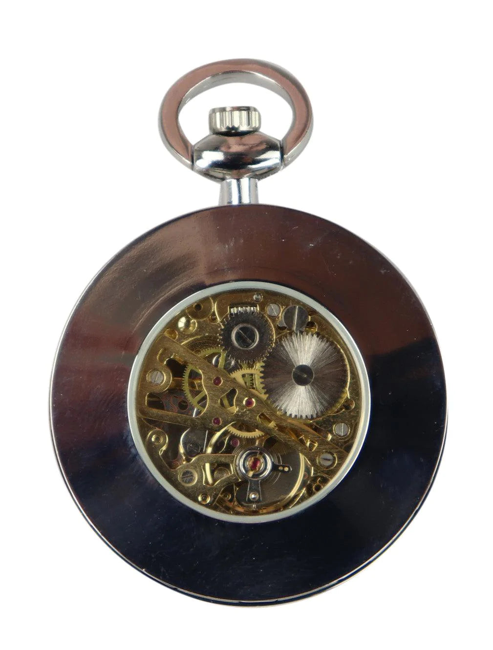 Automatic Mechanical Vintage Pocket Silver Watch