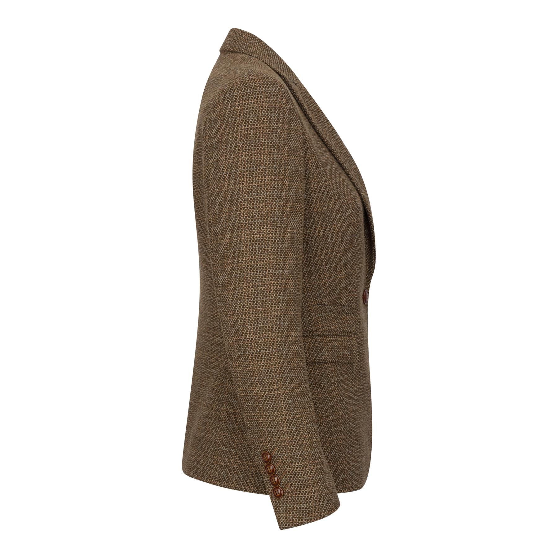Ralph - Bruine Tweed Blazer voor Dames met Tailored Fit