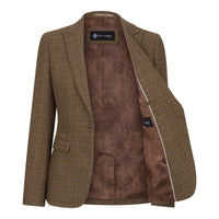 Ralph - Bruine Tweed Blazer voor Dames met Tailored Fit