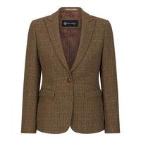 Ralph - Bruine Tweed Blazer voor Dames met Tailored Fit