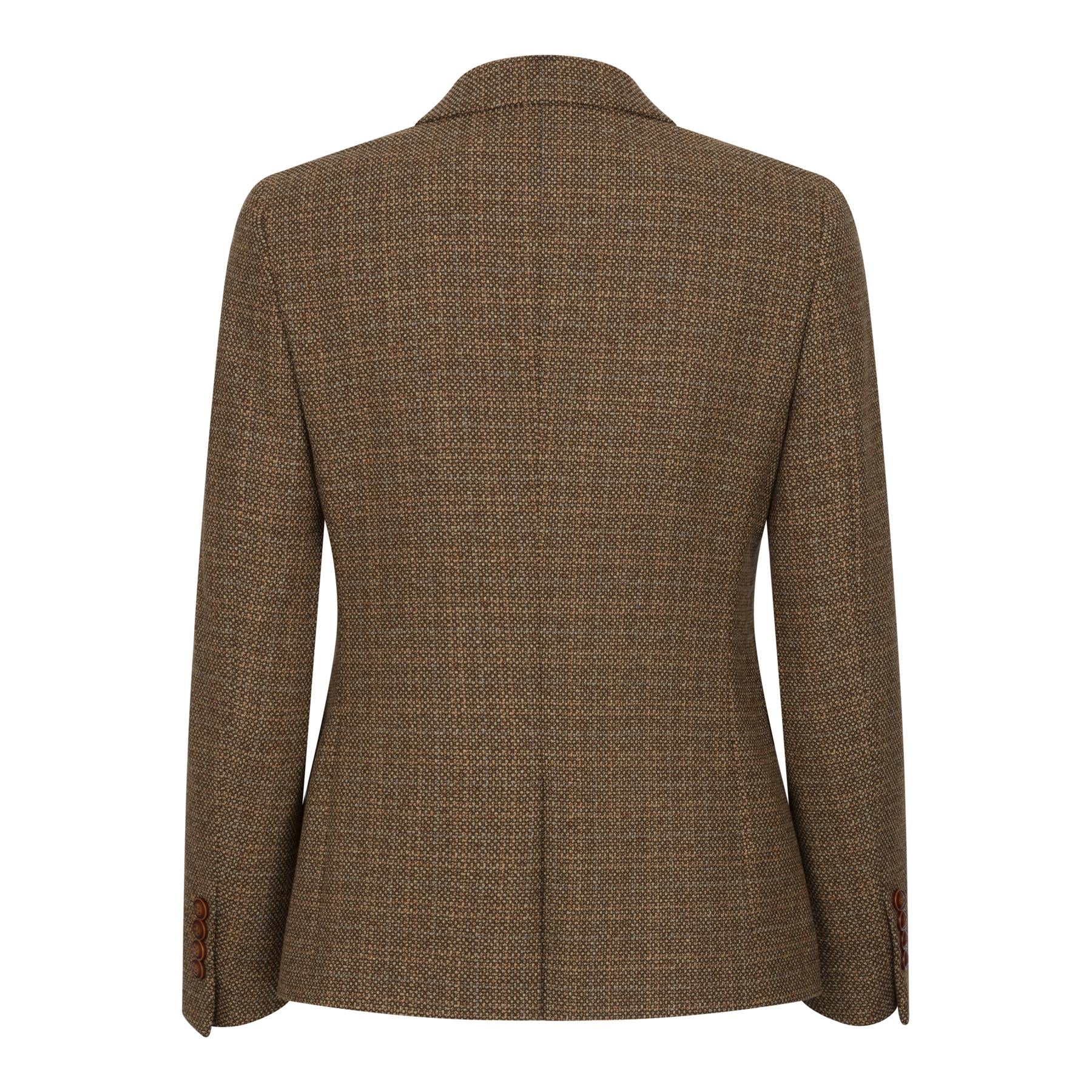 Ralph - Bruine Tweed Blazer voor Dames met Tailored Fit