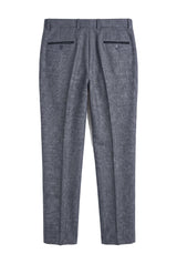 Ralph - Heren Marineblauwe Tweed Broek