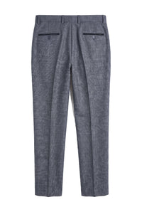 Ralph - Heren Marineblauwe Tweed Broek