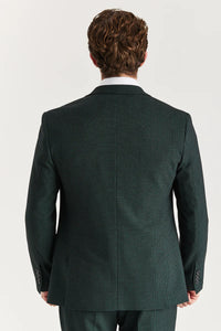 Regent - Heren Groen Geruit Blazer met Tailored Fit