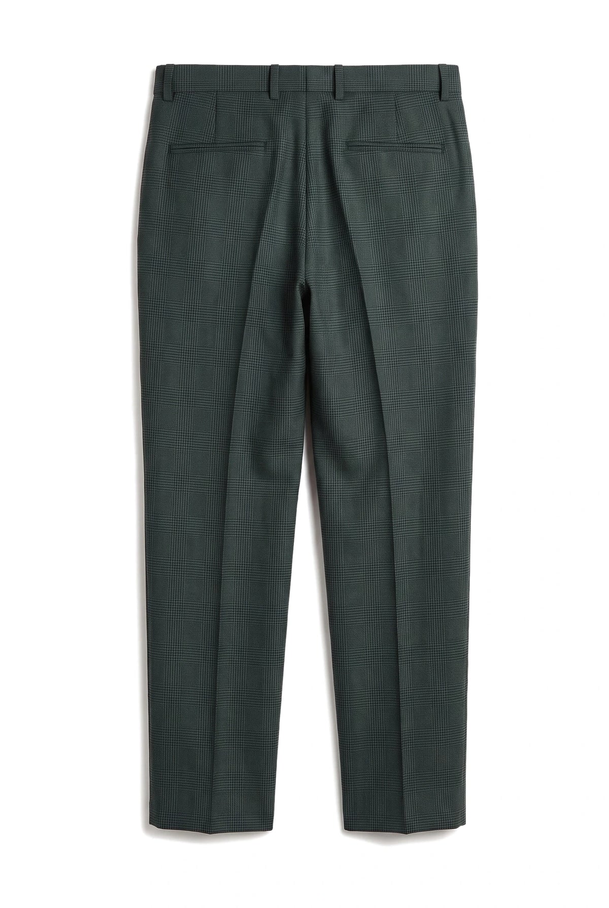 Regent - Heren groene geruite broek