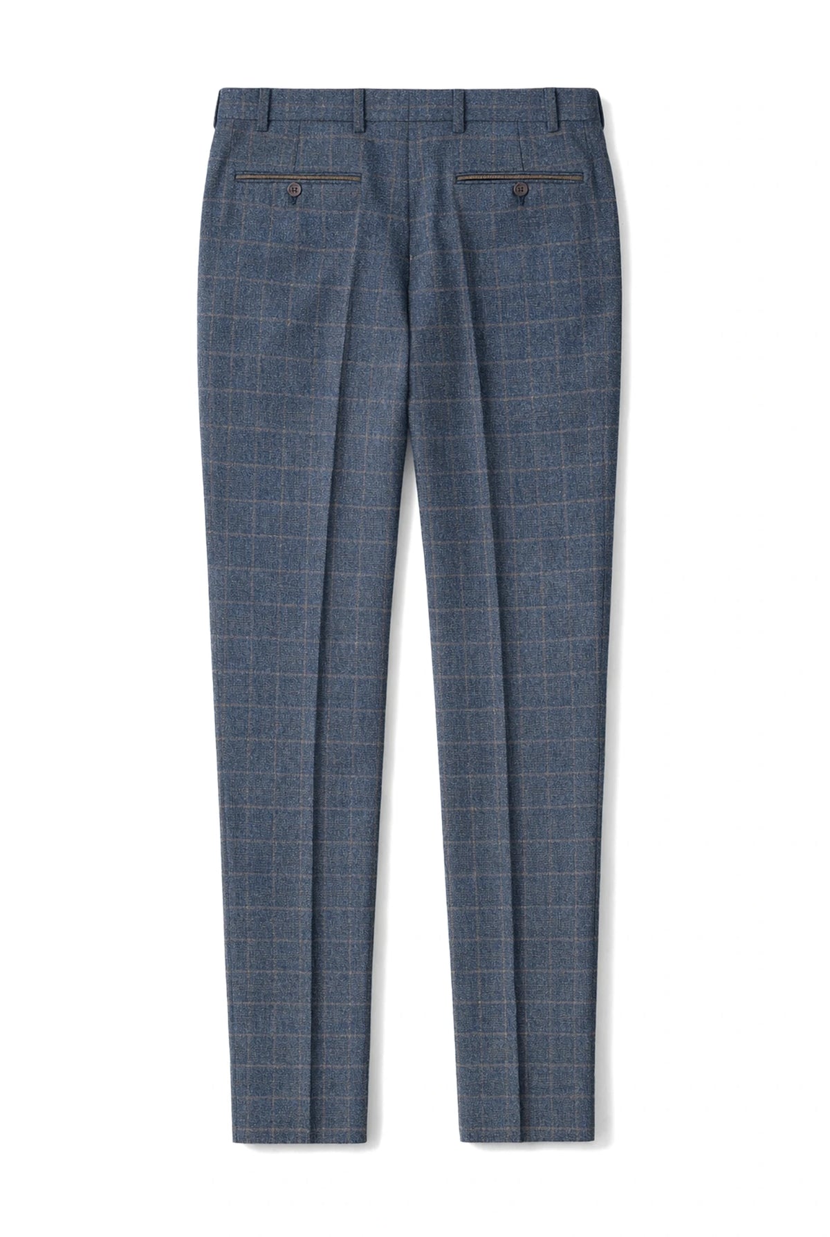 Scott - Heren Blauwe Tweed Geruite Broek1 Review
