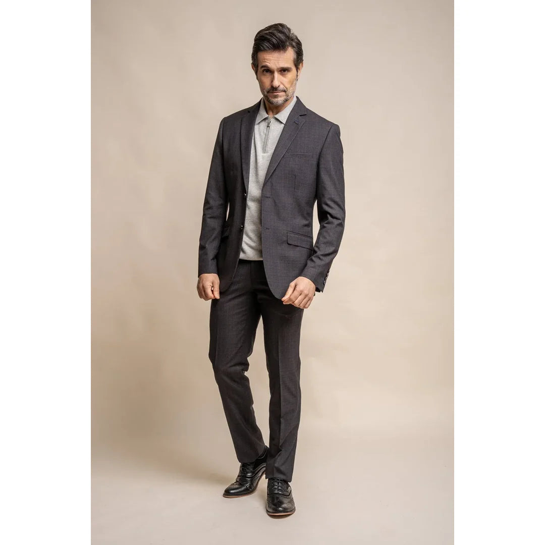 Seeba Seeba - Heren Klassieke Houtskool Blazer: Online Kopen - Happy Gentleman