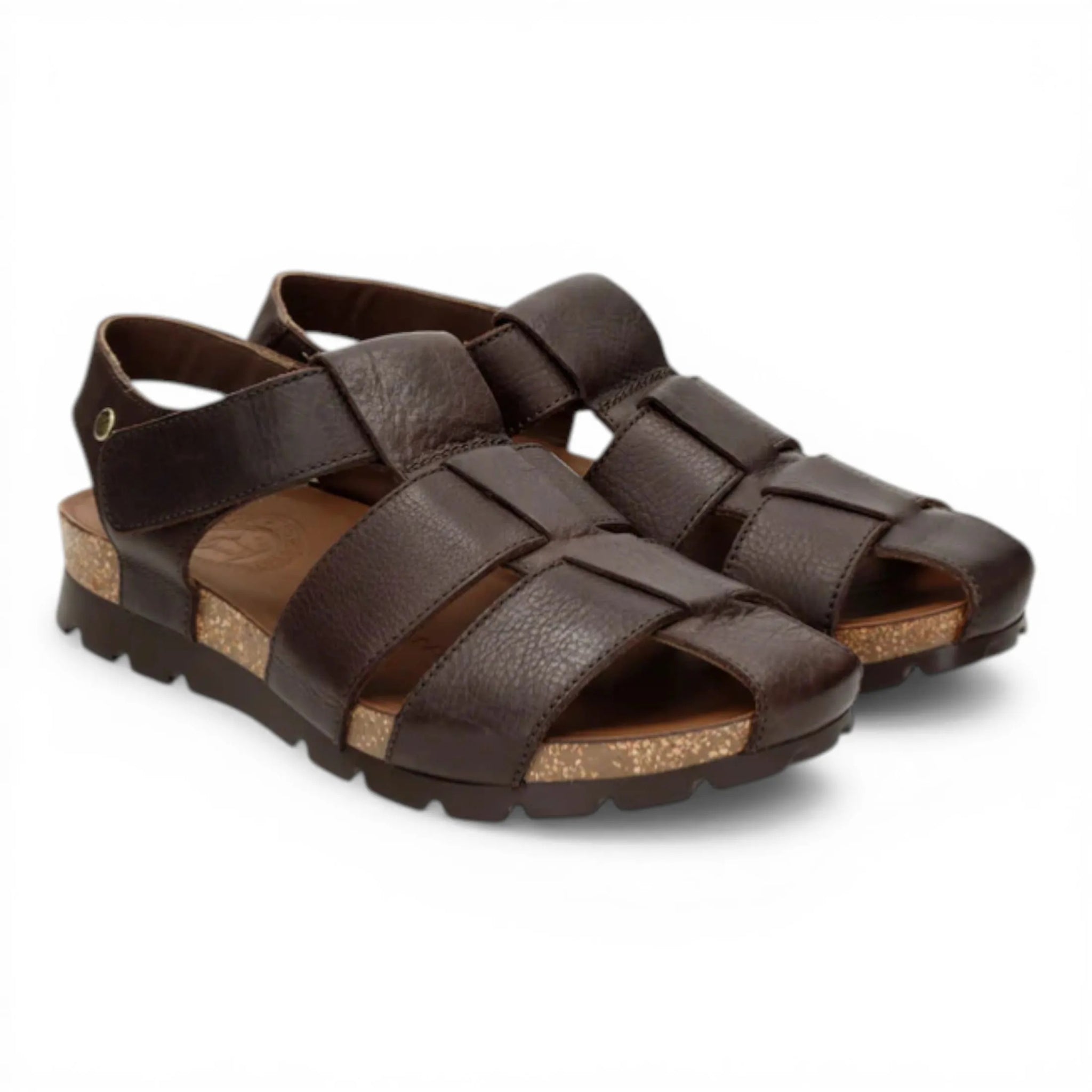Stanley C1 - Waterdichte herensandalen van schorsbruin leer