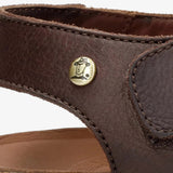 Stanley C1 - Waterdichte herensandalen van schorsbruin leer