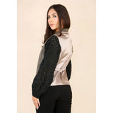 Dames visgraat tweed gilet eikenbruin klassiek
