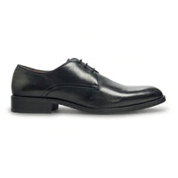 Taylor - Klassieke Derby-schoenen voor heren, zwart leer met vetersluiting
