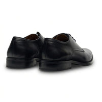 Taylor - Klassieke Derby-schoenen voor heren, zwart leer met vetersluiting