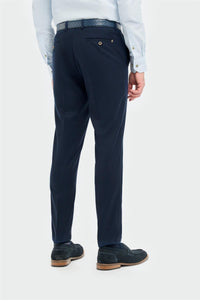 Tropez - Marineblauwe formele broek voor heren