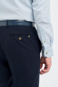 Tropez - Marineblauwe formele broek voor heren