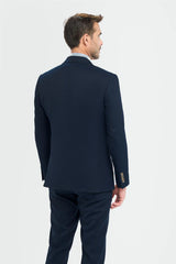 Tropez - Heren Marineblauw Blazer met Tailored Fit
