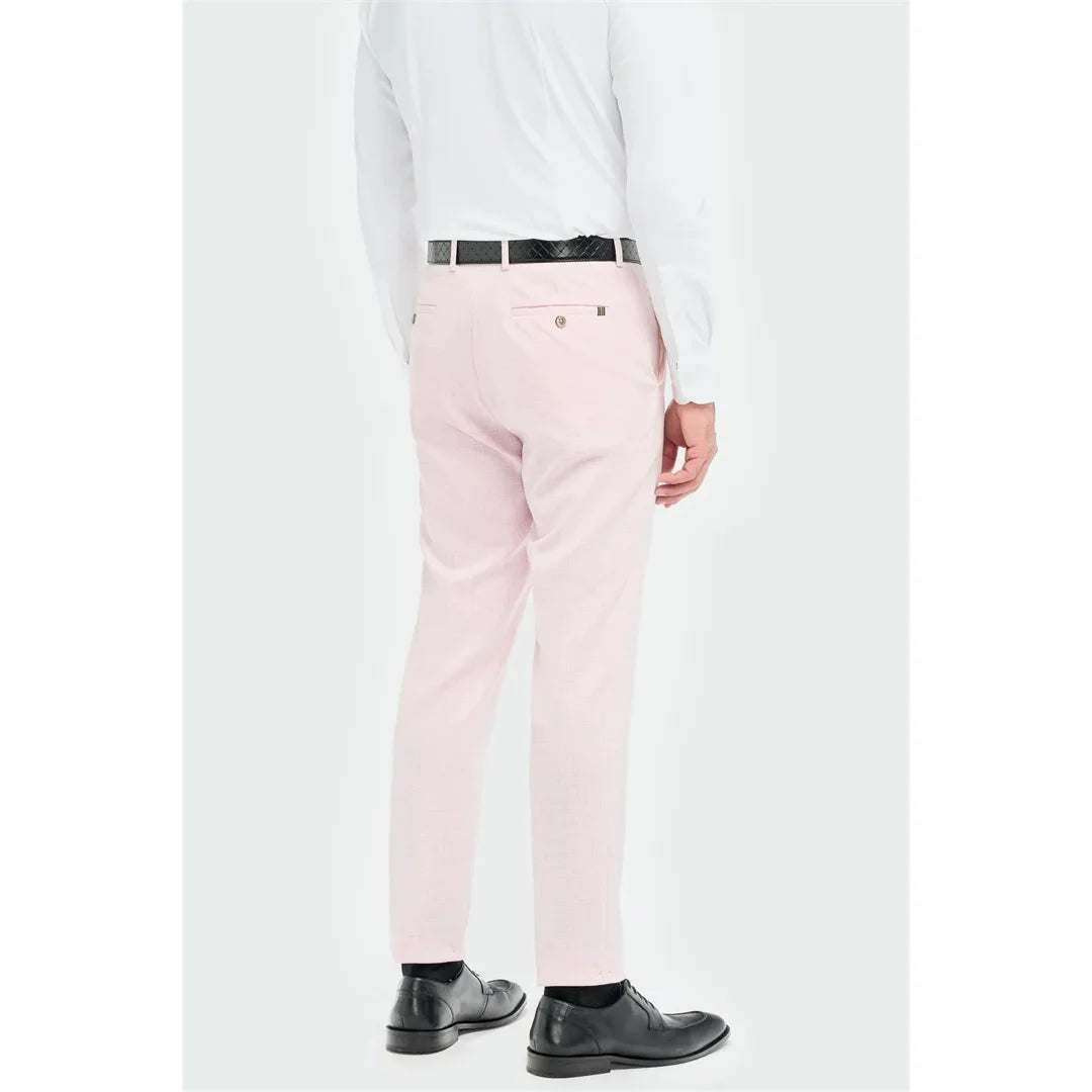 Tropez - Roze formele broek voor heren