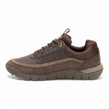 Versage Lo - Bruine leren lichtgewicht wandelsneakers voor heren