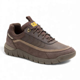 Versage Lo - Bruine leren lichtgewicht wandelsneakers voor heren