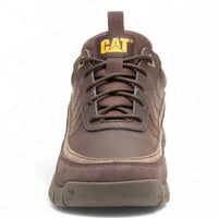 Versage Lo - Bruine leren lichtgewicht wandelsneakers voor heren