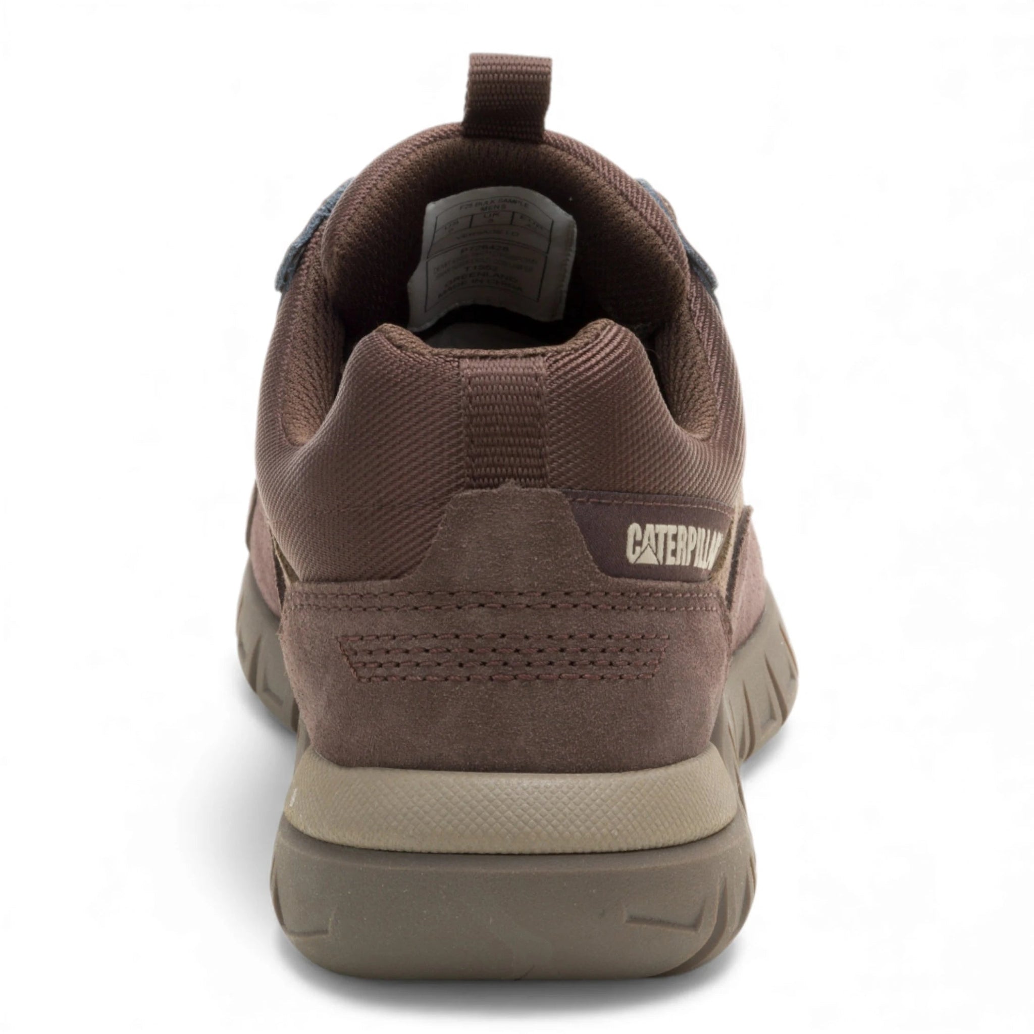 Versage Lo - Bruine leren lichtgewicht wandelsneakers voor heren