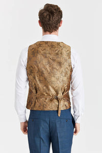 Viceroy Navy pak met contrasterend Harris Brown Tweed vest.