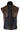 Mens Black & Brown Leather Gilet