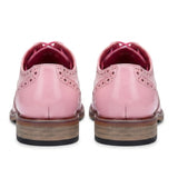 Wolf - Roze brogues met bloemenprint voor heren